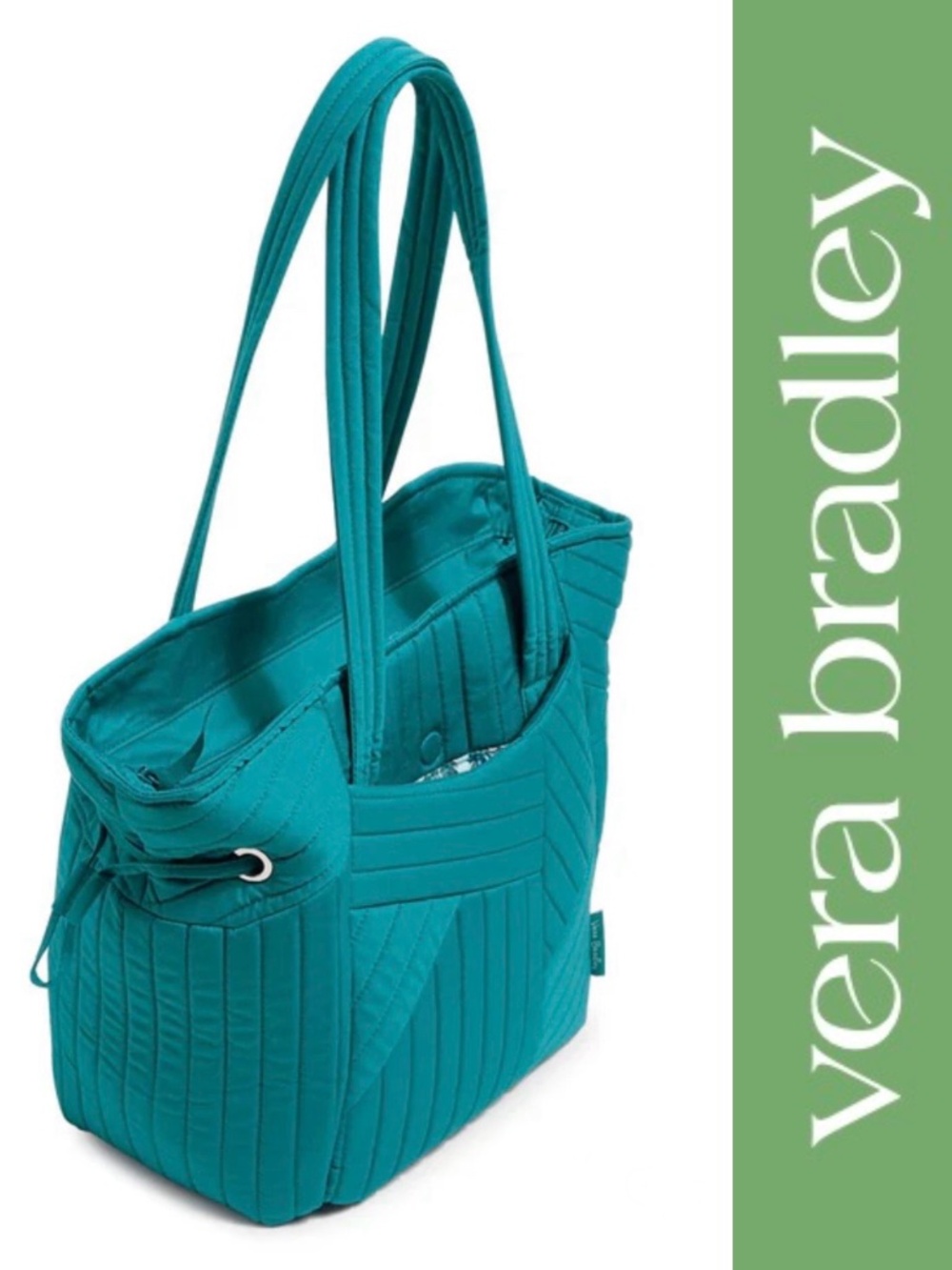 NWT VERA BRADLEY GIENNA SATCHEL HANDBAG IN FOREVER GREEN